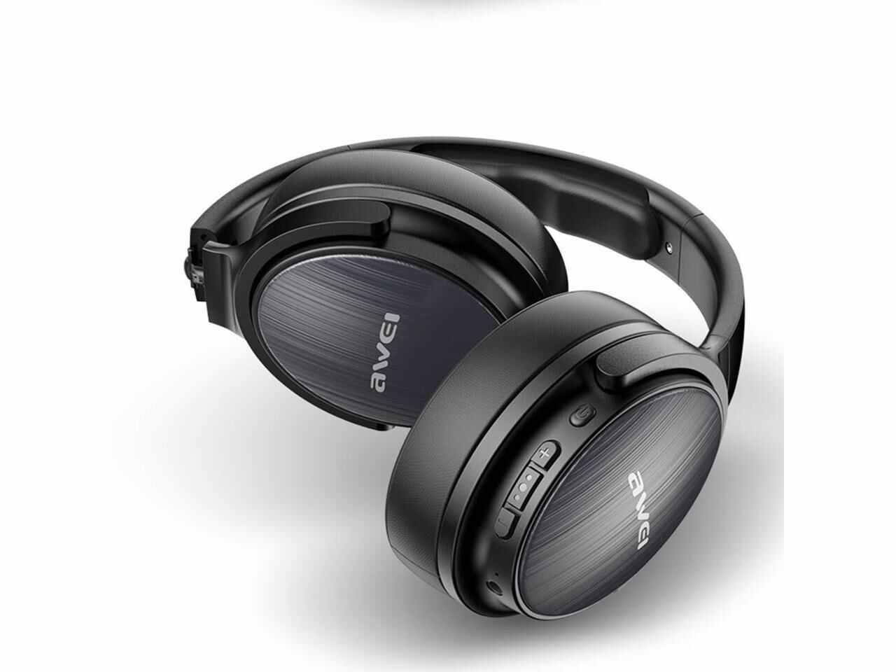 AWEI A780BL Wireless Bluetooth 5.0 Headphones IPX5 Waterproof Foldable Headset - Gray