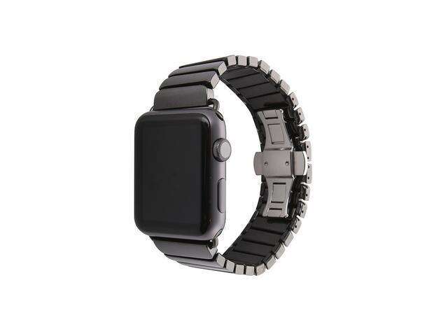 iPM Ceramic Link Band with Butterfly Closure for Apple Watch - 38mm - Black