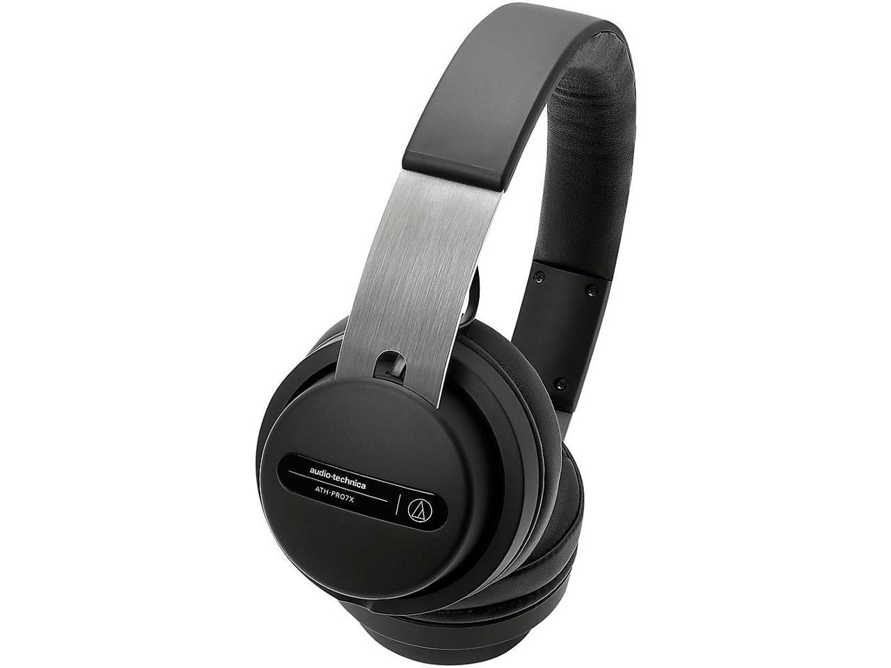 Audio-Technica Black ATH-PRO7X 3.5 mm (1/8\") stereo mini-plug Connector Supra-aural Professional On-Ear DJ Monitor Headphones
